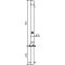 Ornamental bollard | Series 474B | � 76 mm | foldable, self-engaging lockfor casting in concrete, with hot-dip galvanized groundsocket part-no. 470.60, approx. 400 mm below ground | with triangular locking mechanism acc. with DIN 3223 | without eyelet